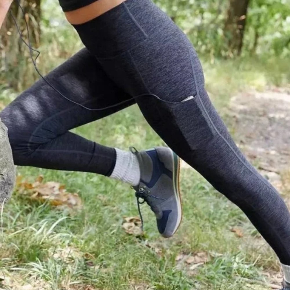Medium Aerie Navy High-Waisted, Fleece-Lined Leggings